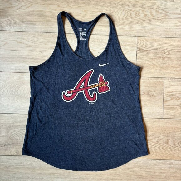 nike atlanta braves razorback tank top extra large mlb official merch - Picture 1 of 5